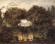 Jean Honore Fragonard Le petit parc painting